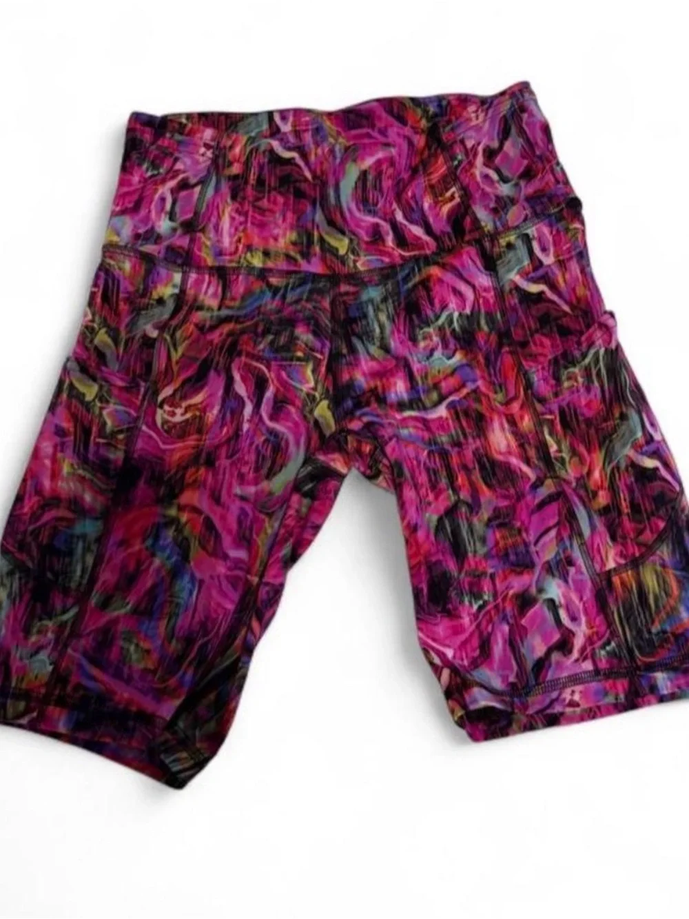 lululemon athletica Multicolor Swirl Wunder Spandex Shorts
